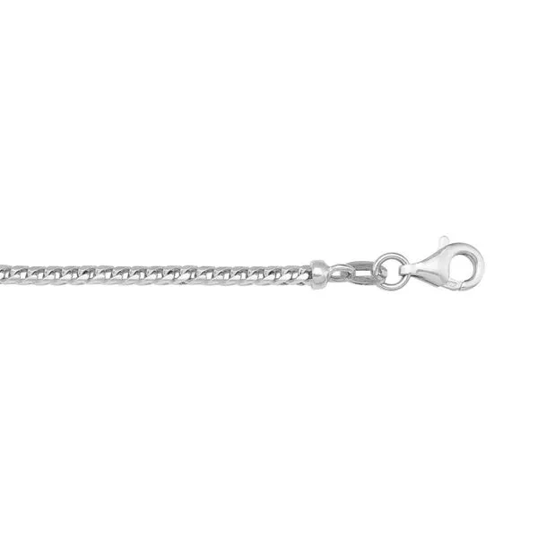 10kt White Gold Franco Chain 18" La Mine d'Or Moncton, NB