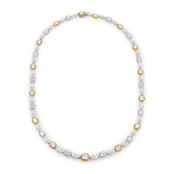 15.70ct Golden Halo Diamond Necklace La Mine d'Or Moncton, NB