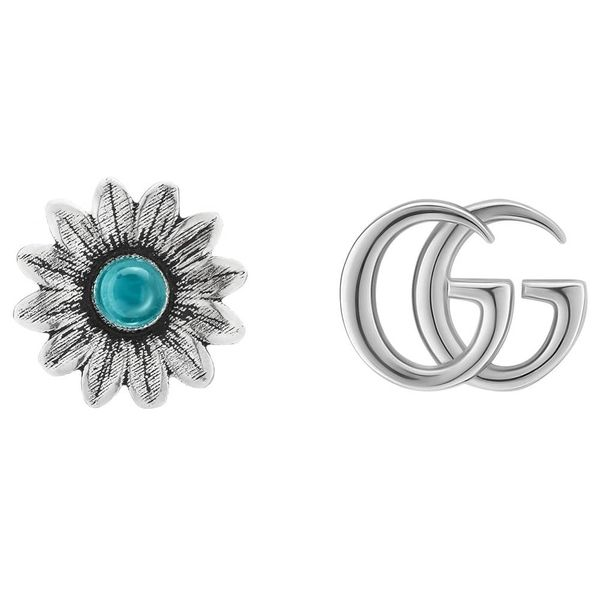 Gucci Double G and Flower Blue Topaz Earrings La Mine d'Or Moncton, NB