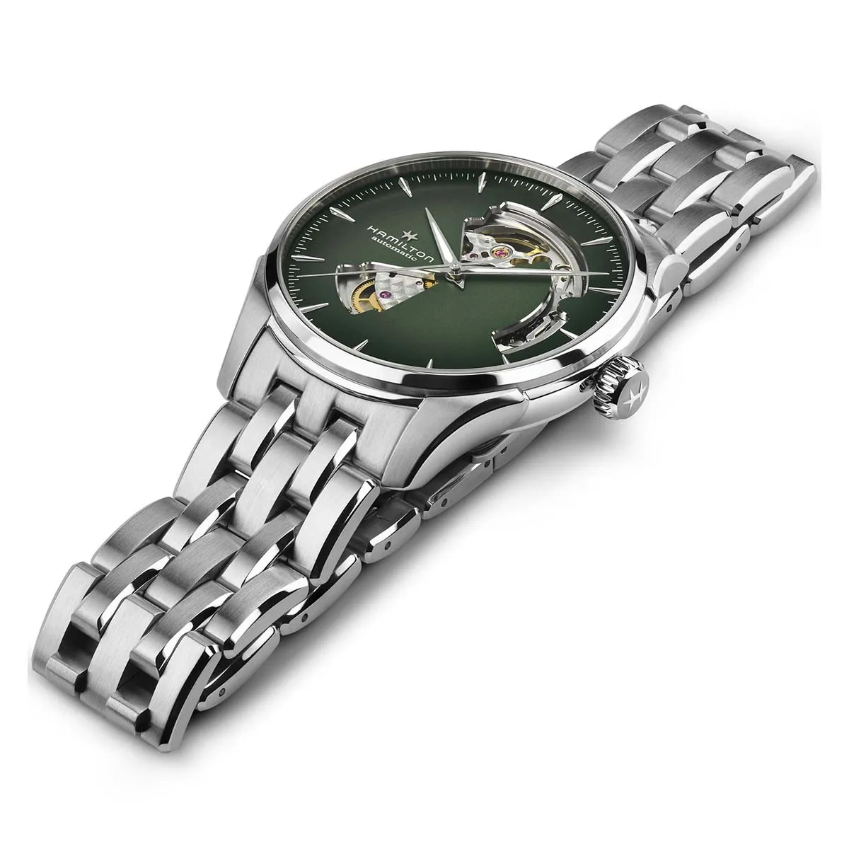 Hamilton Jazzmaster Open Heart Automatic Watch Smoked Dial 40mm Image 2 La Mine d'Or Moncton, NB