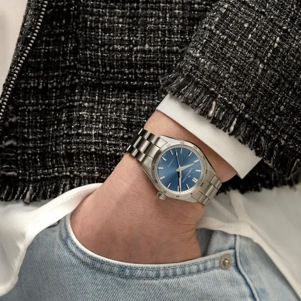 Hamilton Jazzmaster Performer Automatic Watch Blue Dial 34mm Image 4 La Mine d'Or Moncton, NB
