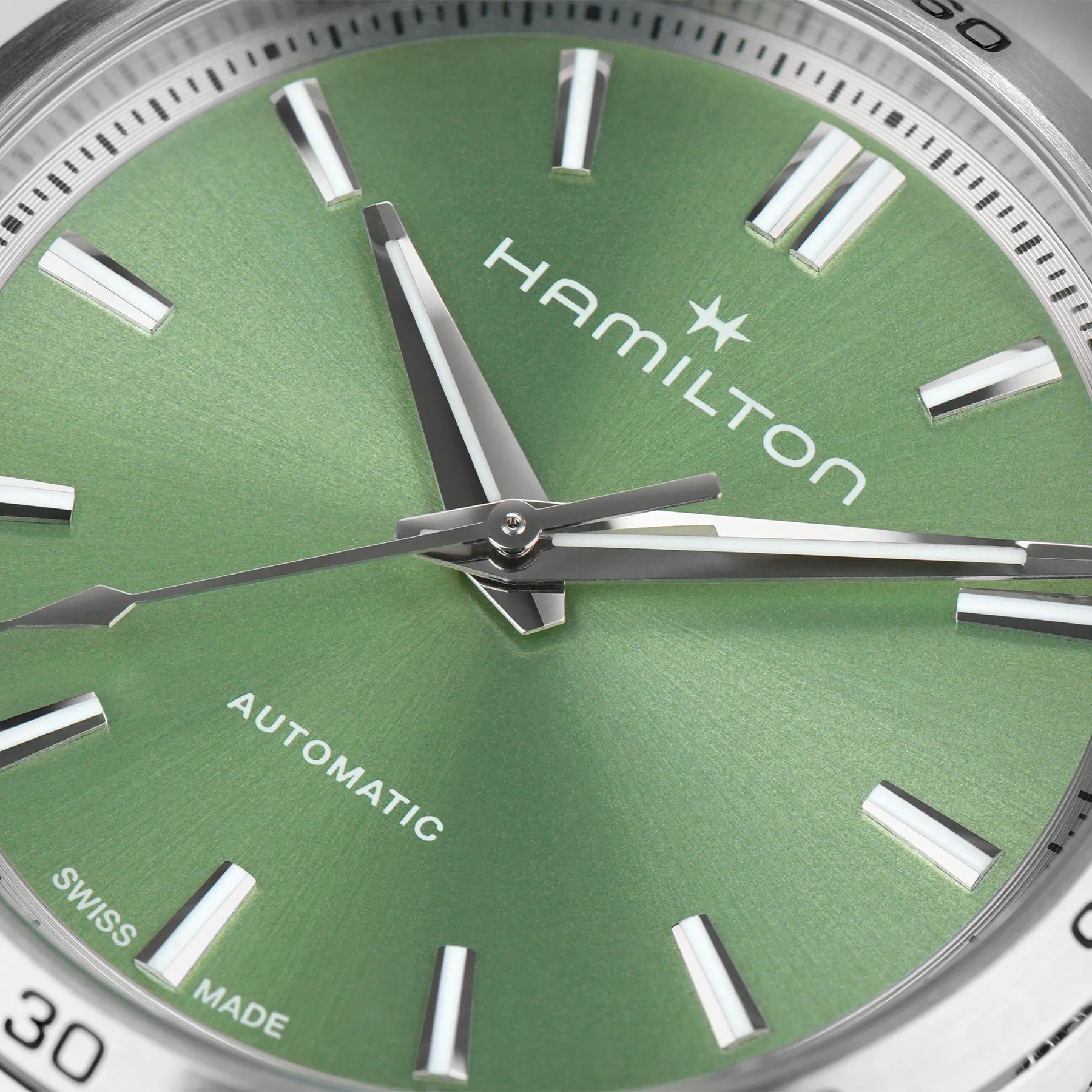 Hamilton Jazzmaster Performer Automatic Watch Green Dial 34mm Image 4 La Mine d'Or Moncton, NB