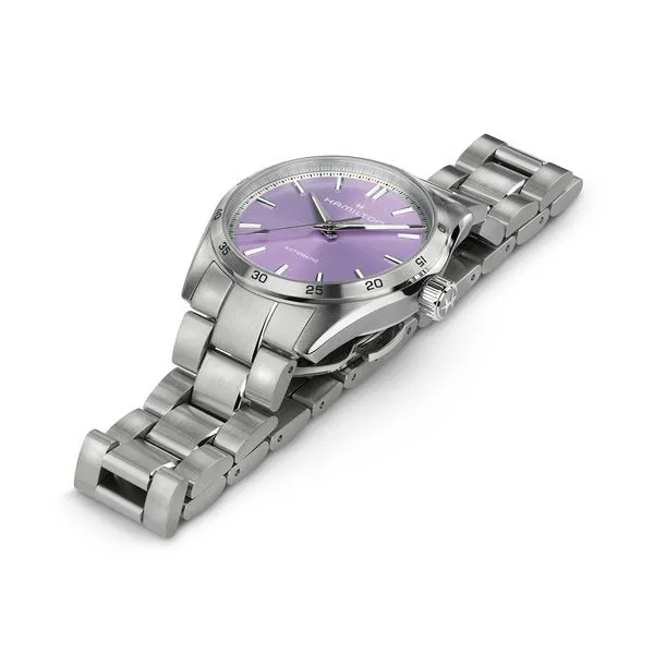 Hamilton Jazzmaster Performer Automatic Watch Lavender Dial 34mm Image 3 La Mine d'Or Moncton, NB