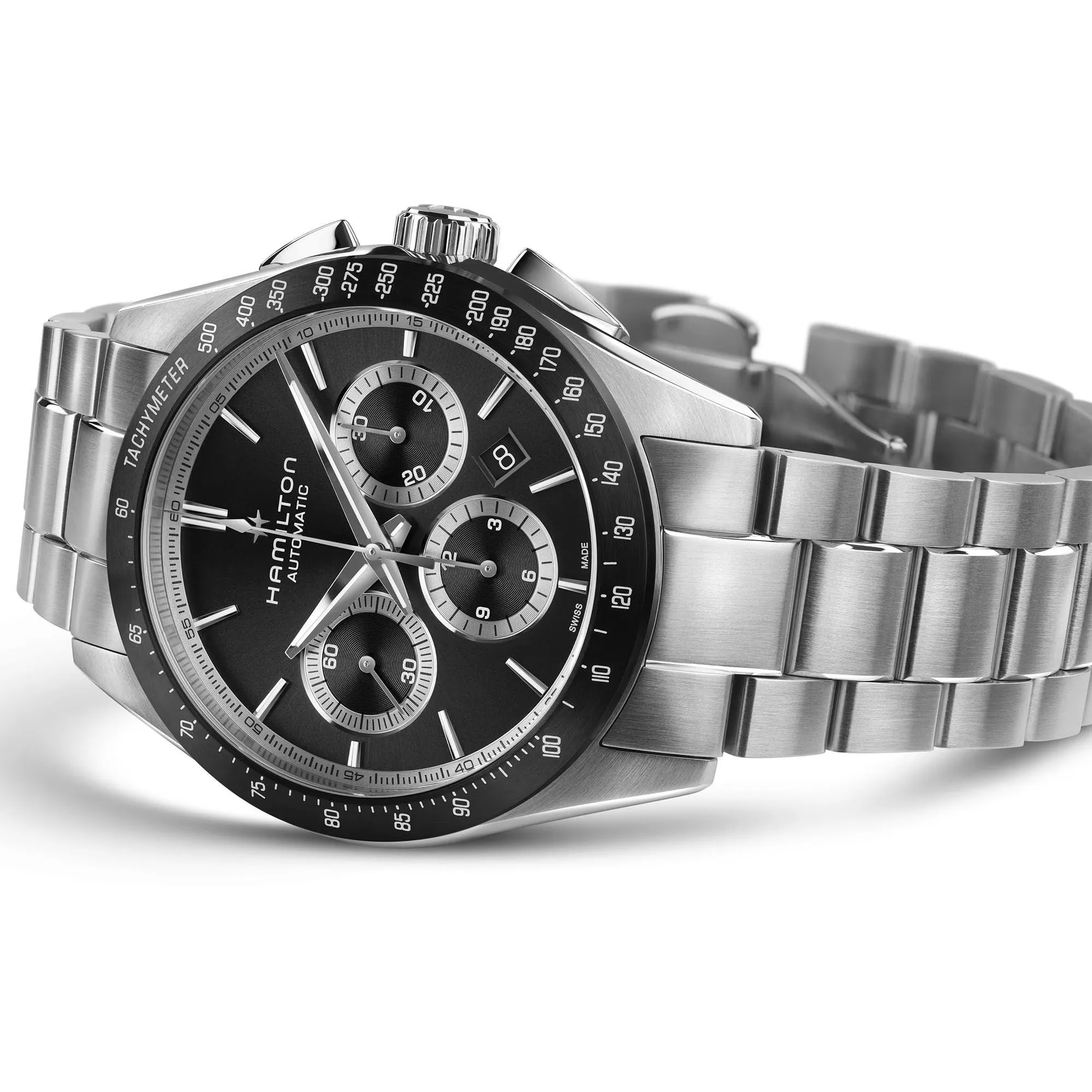 Hamilton Jazzmaster Performer Automatic Chrono Watch Black Dial 42mm Image 3 La Mine d'Or Moncton, NB