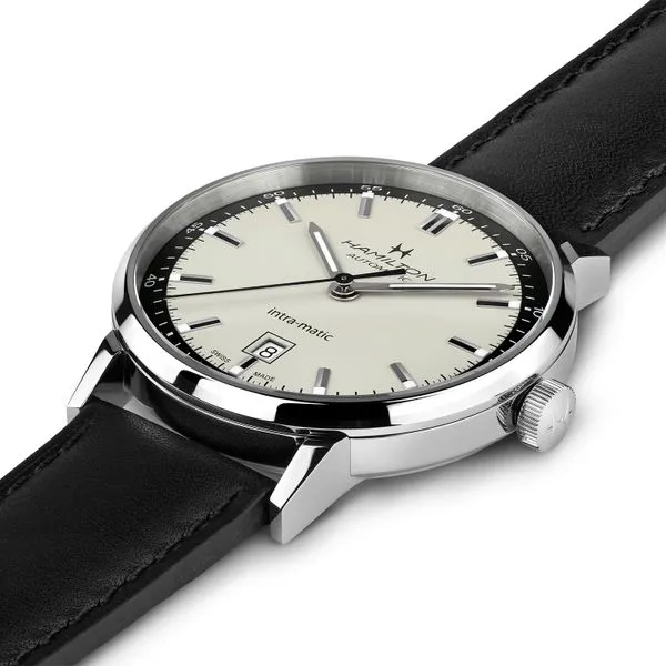 Hamilton American Classic Intra-Matic Watch White Dial 40mm Image 3 La Mine d'Or Moncton, NB