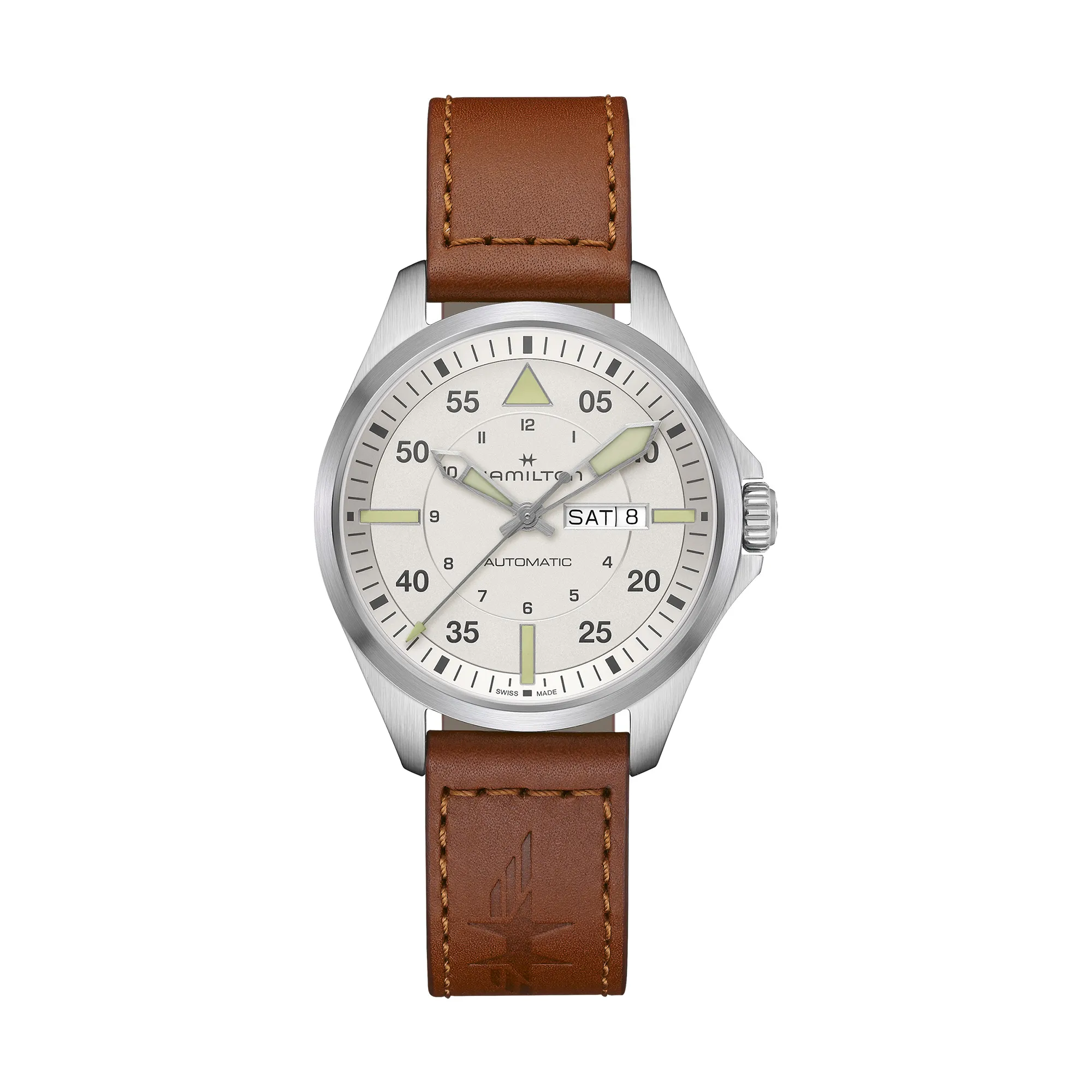 Hamilton Khaki Aviation Pilot Automatic Watch Silver Dial 42mm La Mine d'Or Moncton, NB