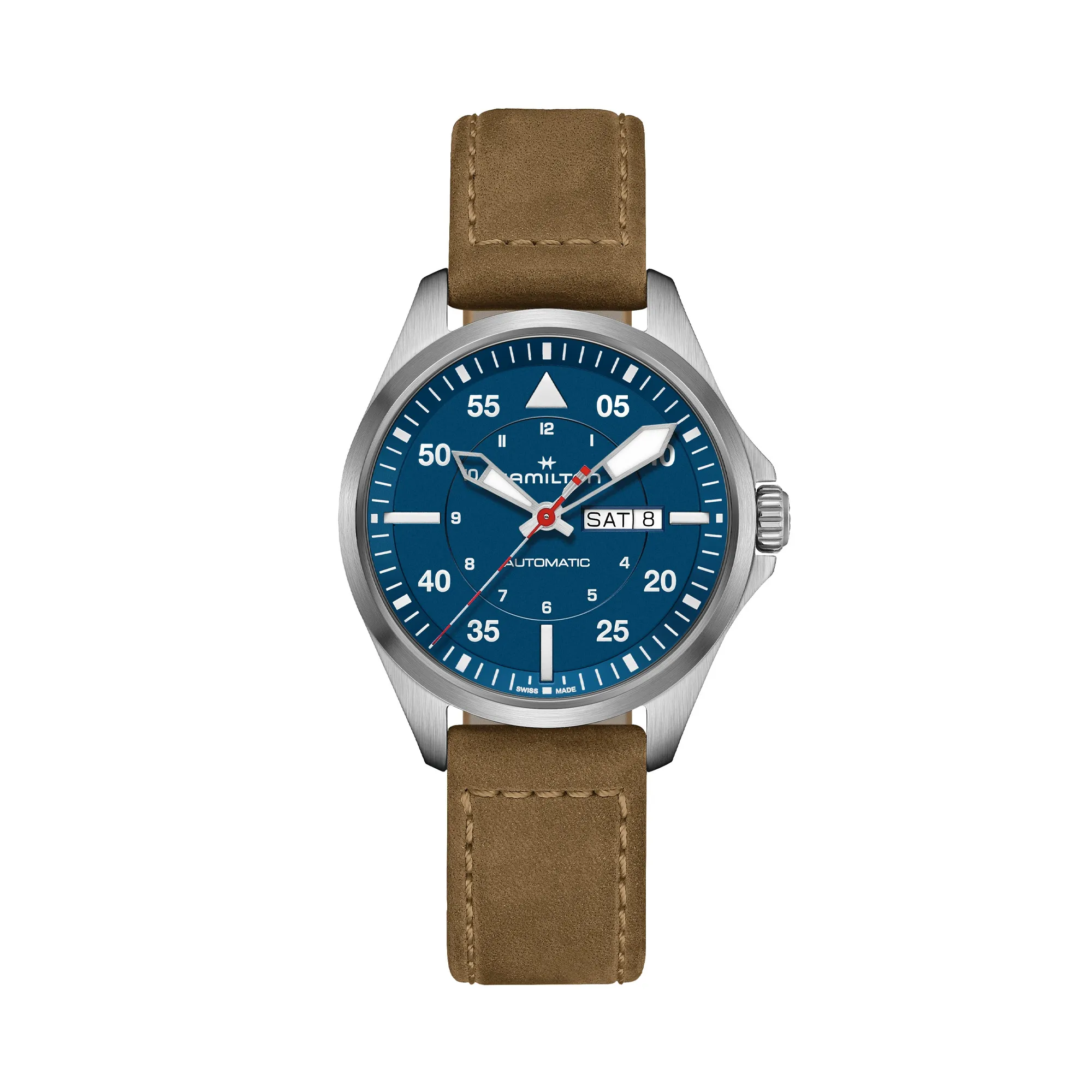 Hamilton Khaki Pilot Aviation Air-Glaciers Auto Watch Blue Dial 42mm Image 2 La Mine d'Or Moncton, NB