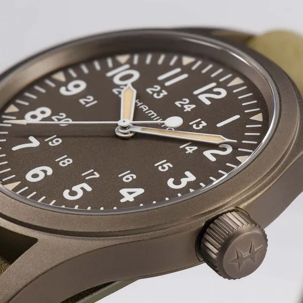 Hamilton Stainless Khaki Field Mechanical Image 2 La Mine d'Or Moncton, NB