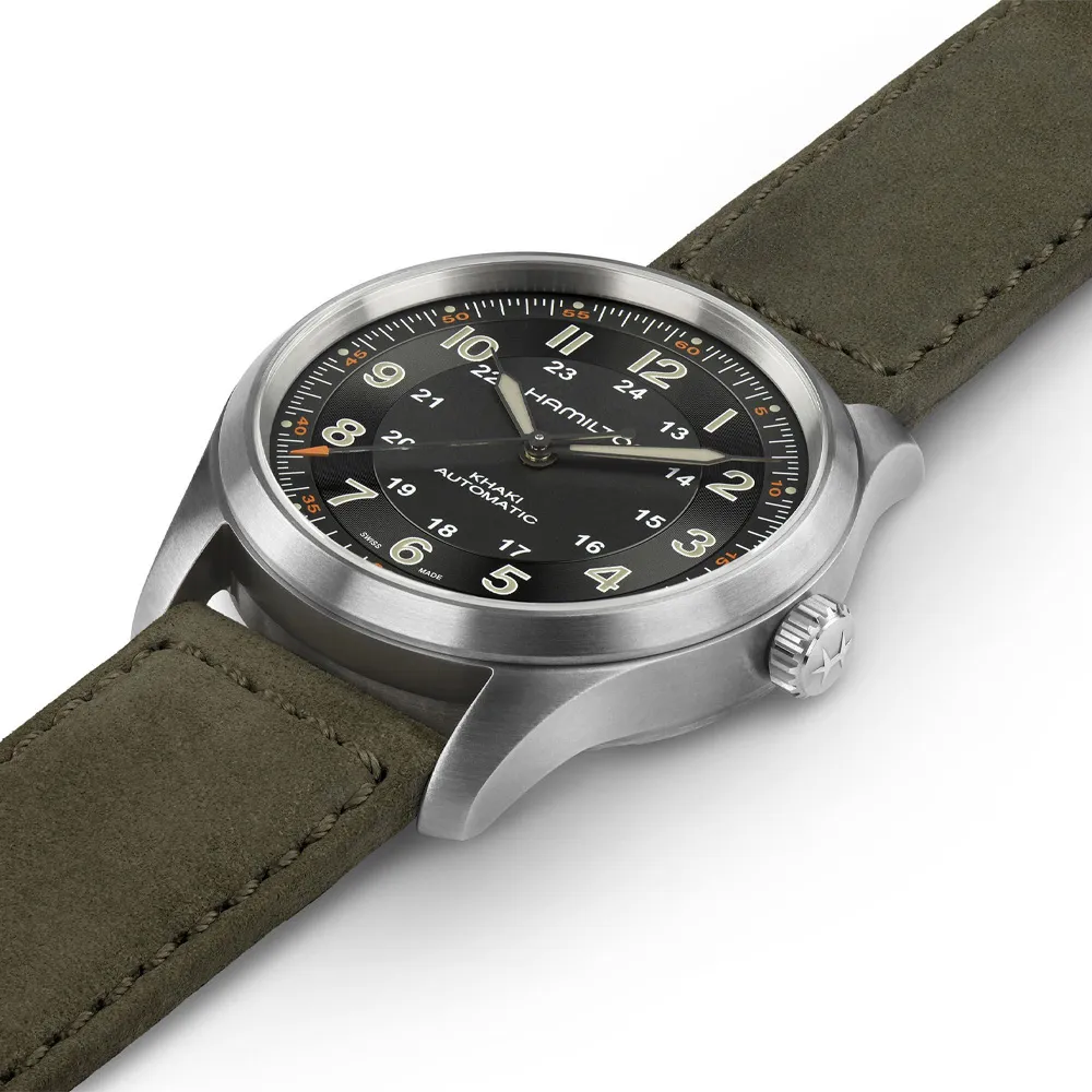 Hamilton Khaki Field Titanium Automatic Black Dial Image 2 La Mine d'Or Moncton, NB