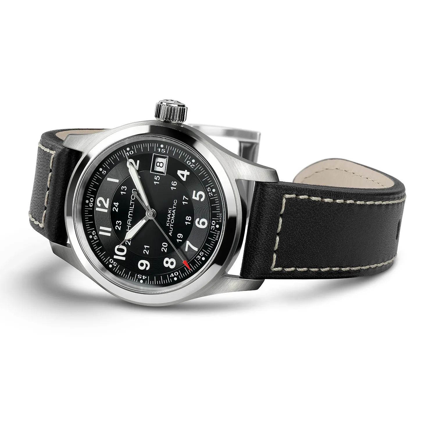 Hamilton Khaki Field Automatic Watch Black Dial 38mm Image 2 La Mine d'Or Moncton, NB