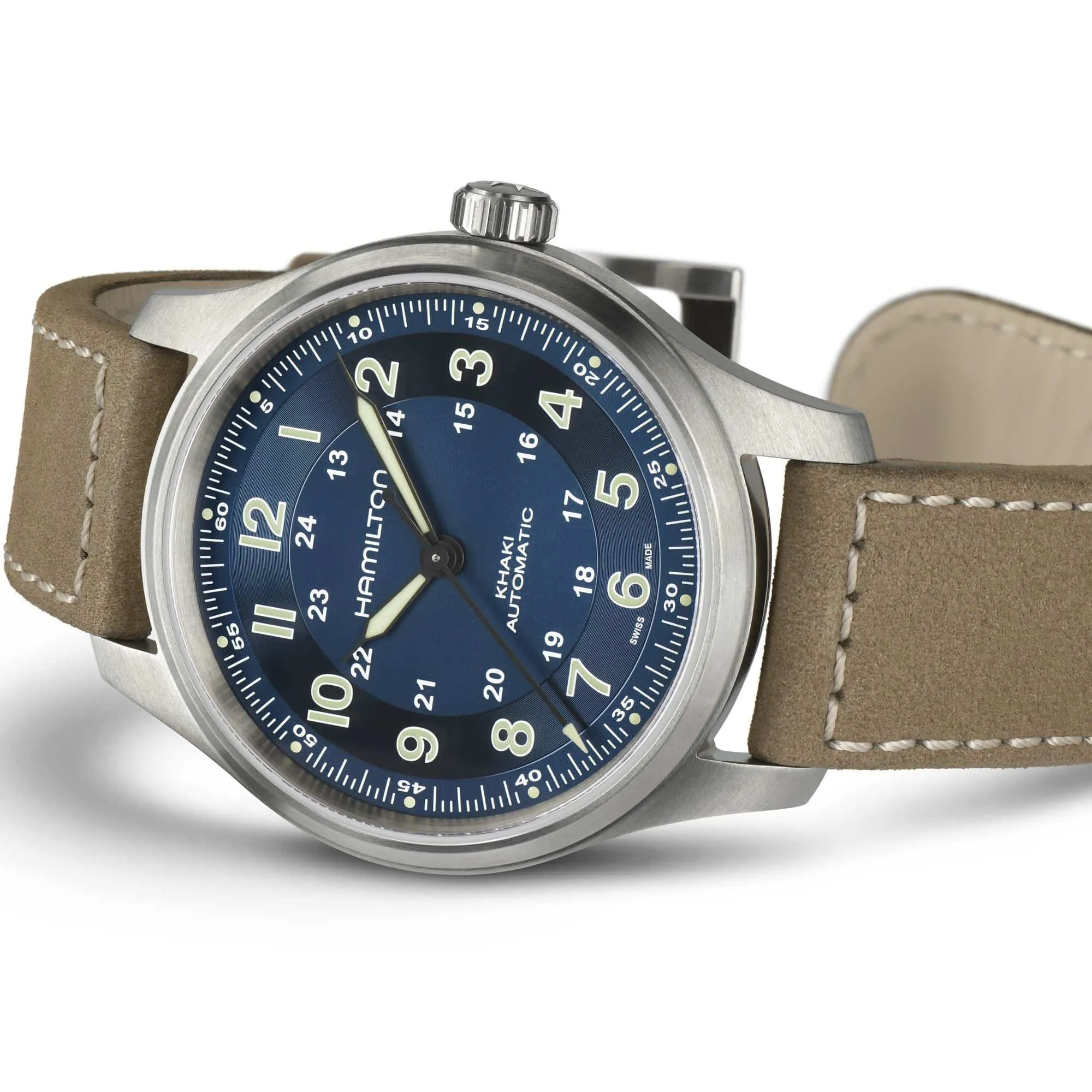 Hamilton Khaki Field Titanium Automatic Watch Blue Dial 42mm Image 3 La Mine d'Or Moncton, NB