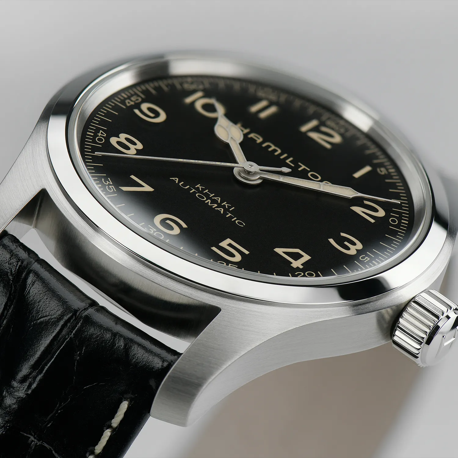 Hamilton Khaki Field Murph Automatic Watch Black Dial 42mm Image 4 La Mine d'Or Moncton, NB