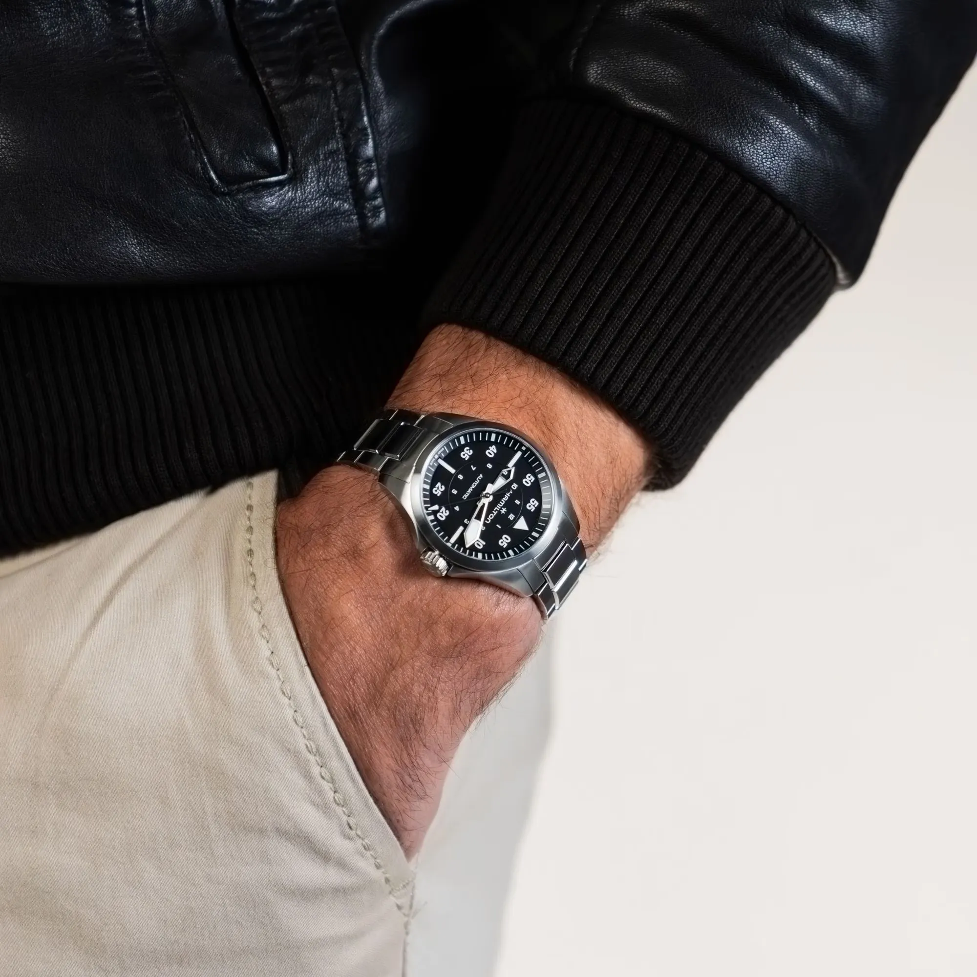 Hamilton Khaki Aviation Pilot Automatic Watch Black Dial 36mm Image 5 La Mine d'Or Moncton, NB