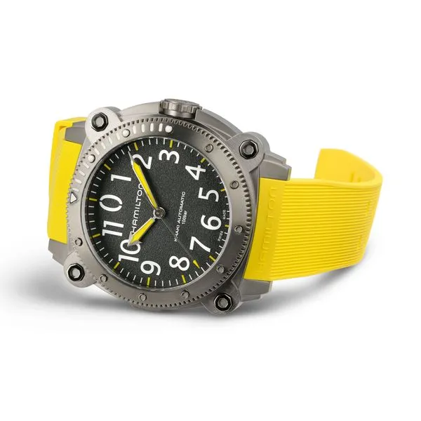 Hamilton Khaki Navy Belowzero Automatic Watch Black Dial 46mm Image 2 La Mine d'Or Moncton, NB