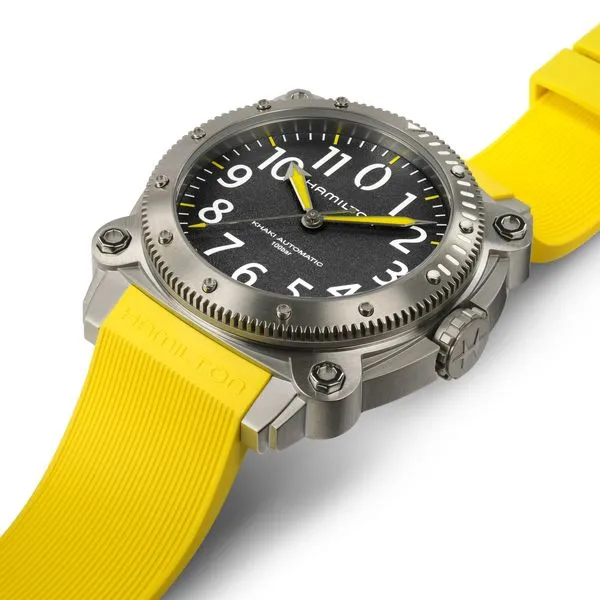 Hamilton Khaki Navy Belowzero Automatic Watch Black Dial 46mm Image 3 La Mine d'Or Moncton, NB