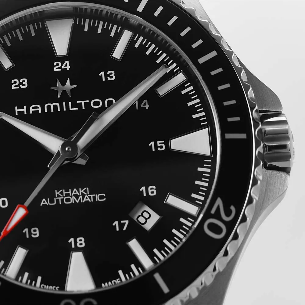 Hamilton Khaki Navy Scuba Automatic Watch Black Dial 40mm Image 3 La Mine d'Or Moncton, NB