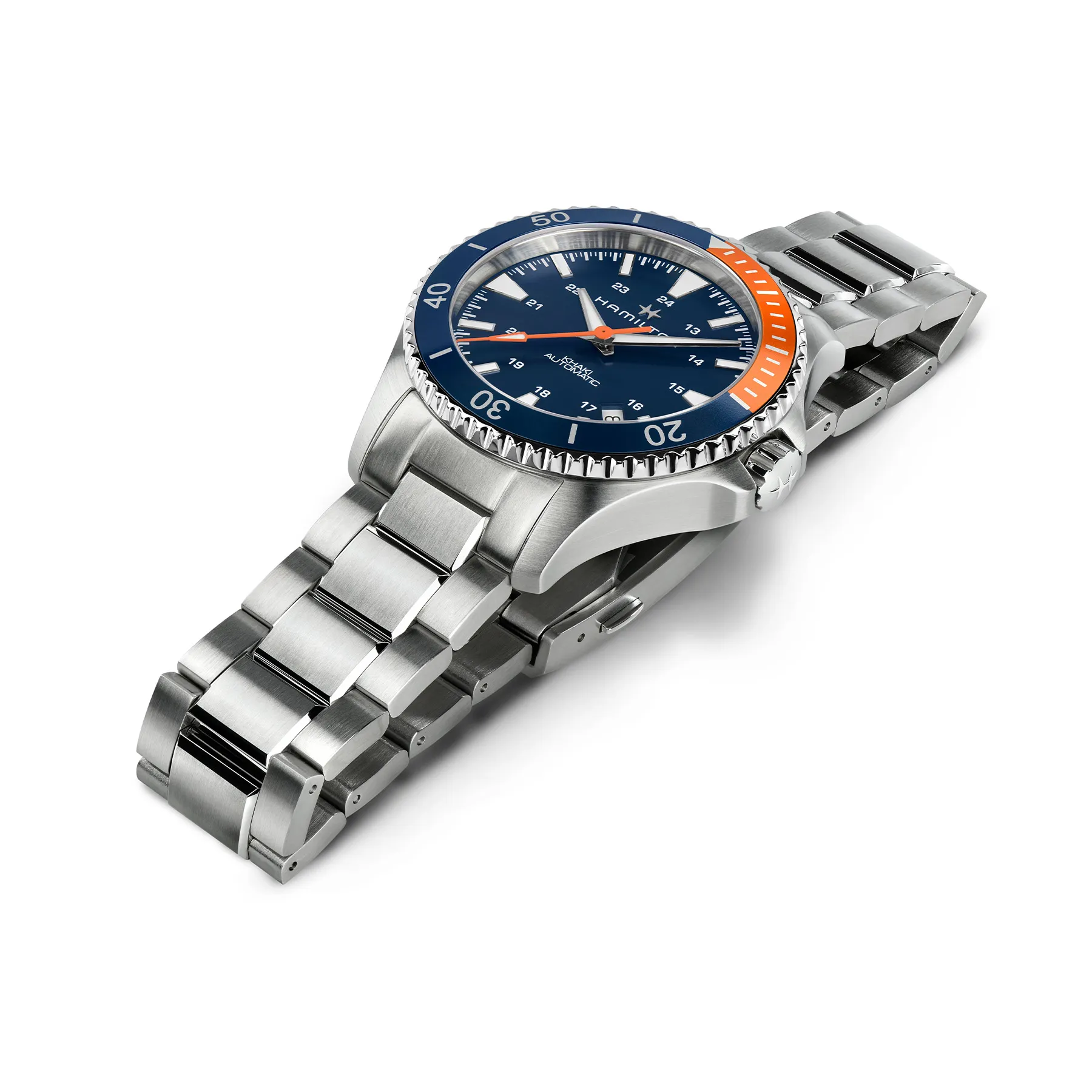 Hamilton Khaki Navy Scuba Automatic Watch Blue Dial 40mm Image 3 La Mine d'Or Moncton, NB