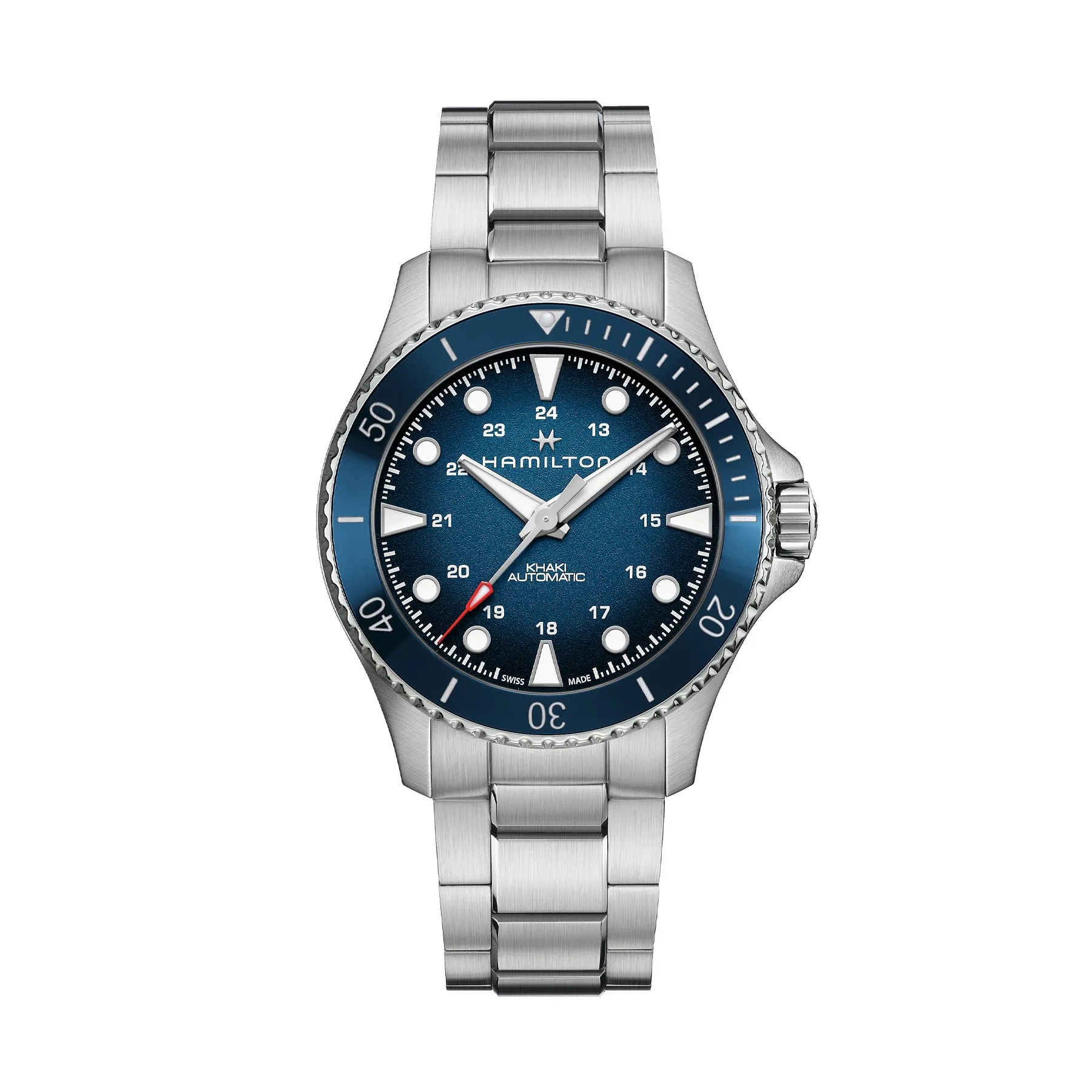 Hamilton Khaki Navy Scuba Automatic Watch Blue Dial 43mm La Mine d'Or Moncton, NB