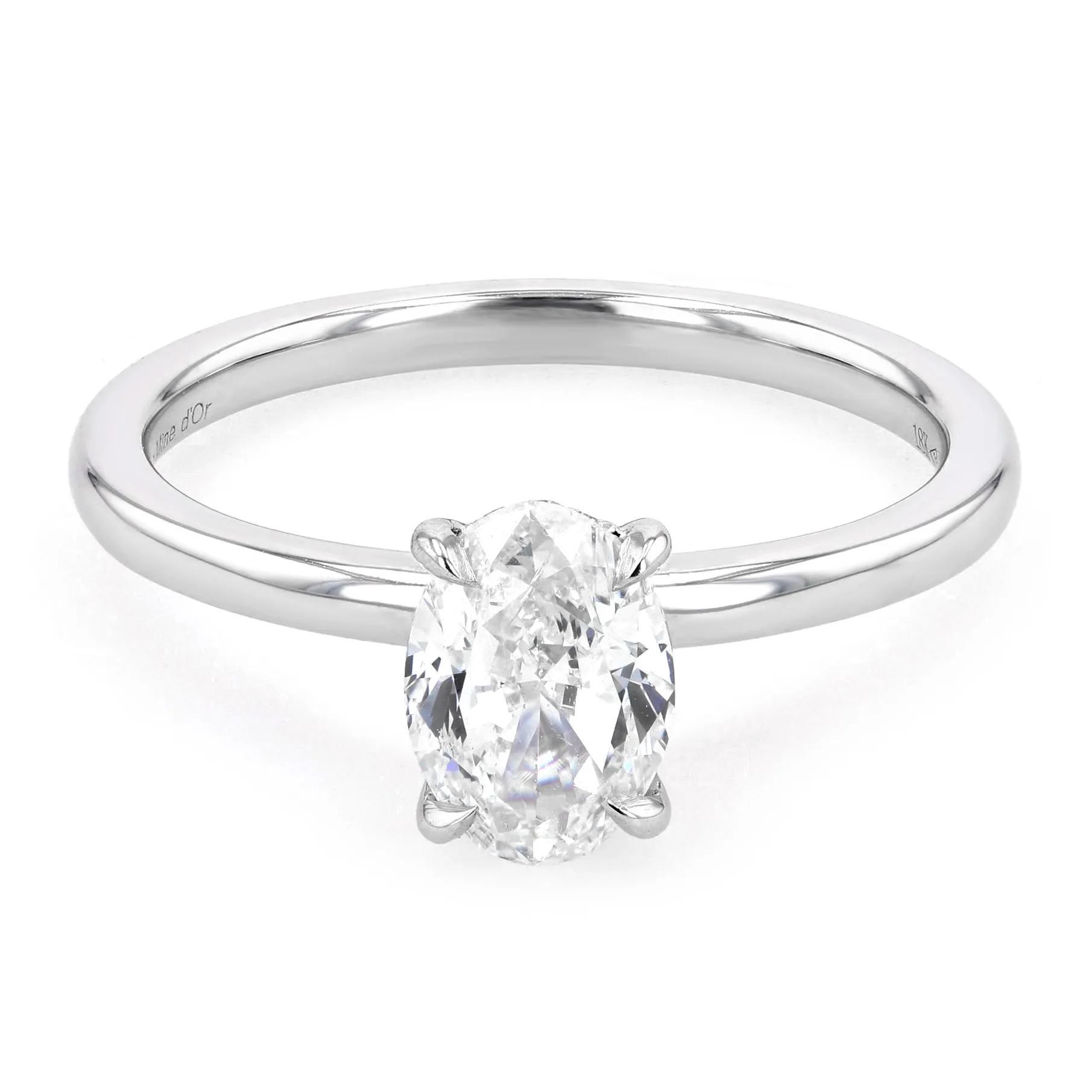 1.06tw Havana Oval Diamond Solitaire Engagement Ring La Mine d'Or Moncton, NB