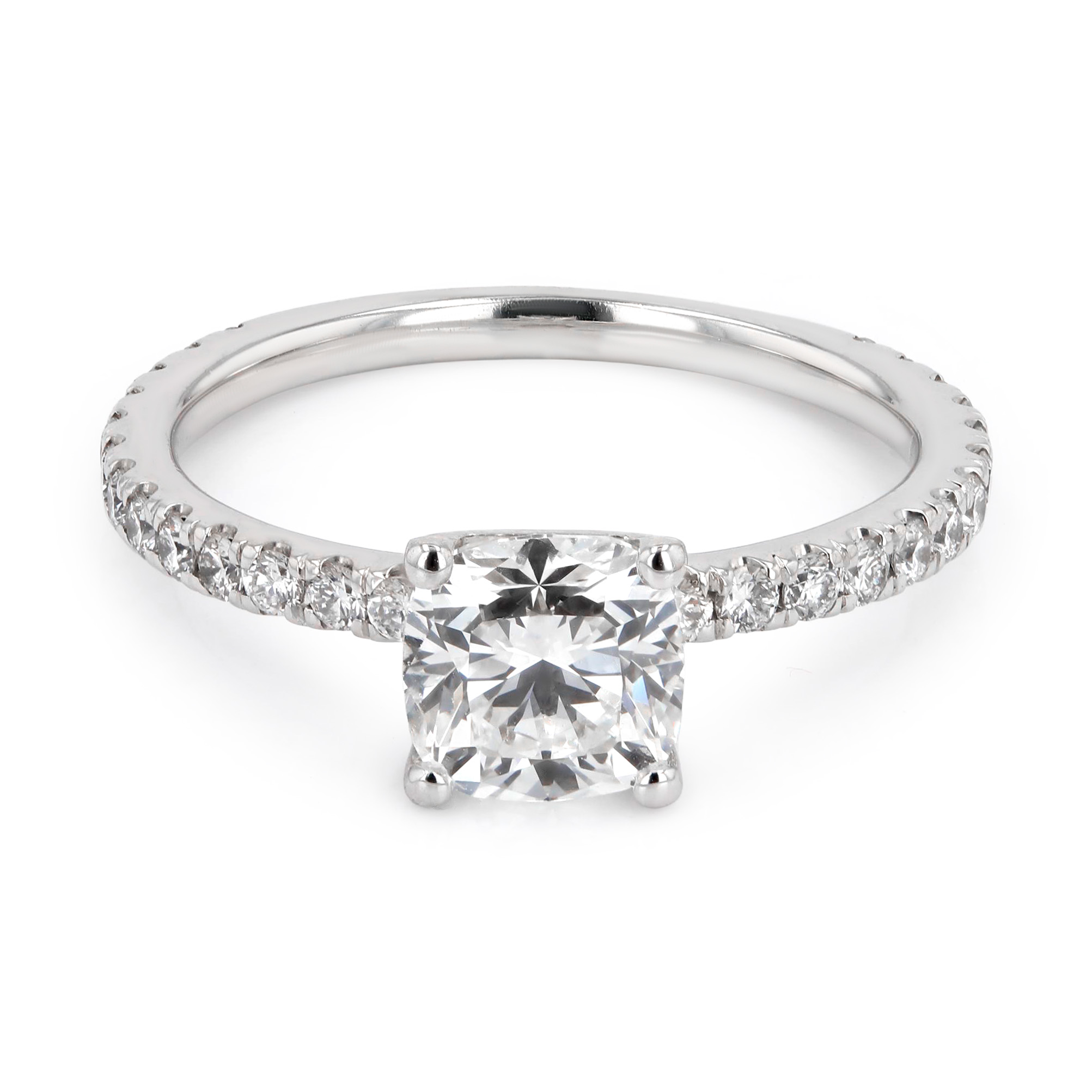 1.61tw Sofia Black Label Cushion Canadian Diamond Engagement Ring La Mine d'Or Moncton, NB