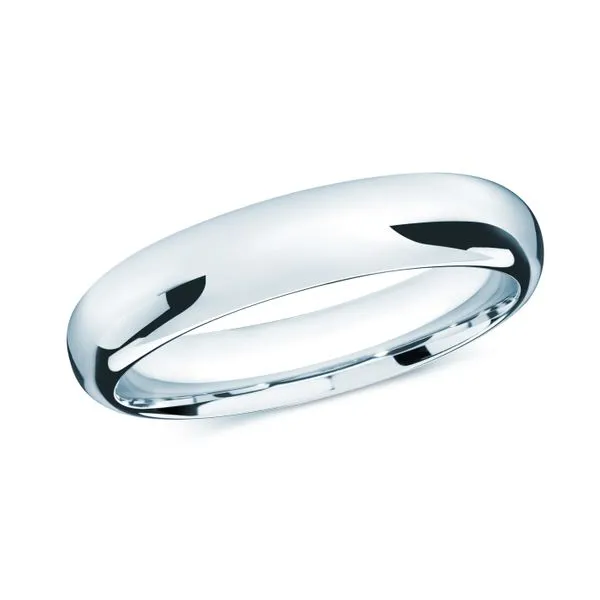 14kt White Gold Comfort Fit Wedding Band 5mm Wide La Mine d'Or Moncton, NB