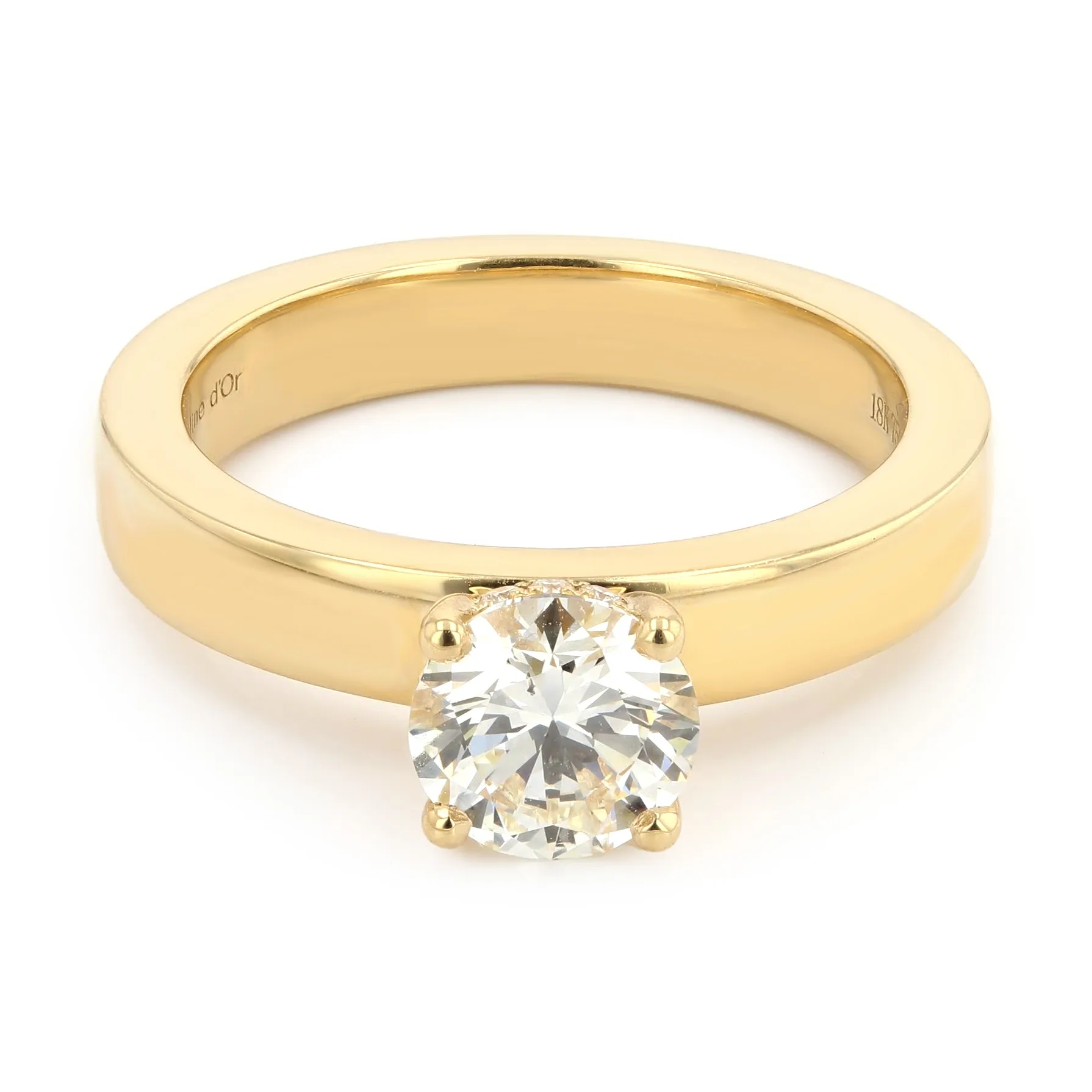1.11tw Lagos Diamond Halo Engagement Ring 5mm Band La Mine d'Or Moncton, NB