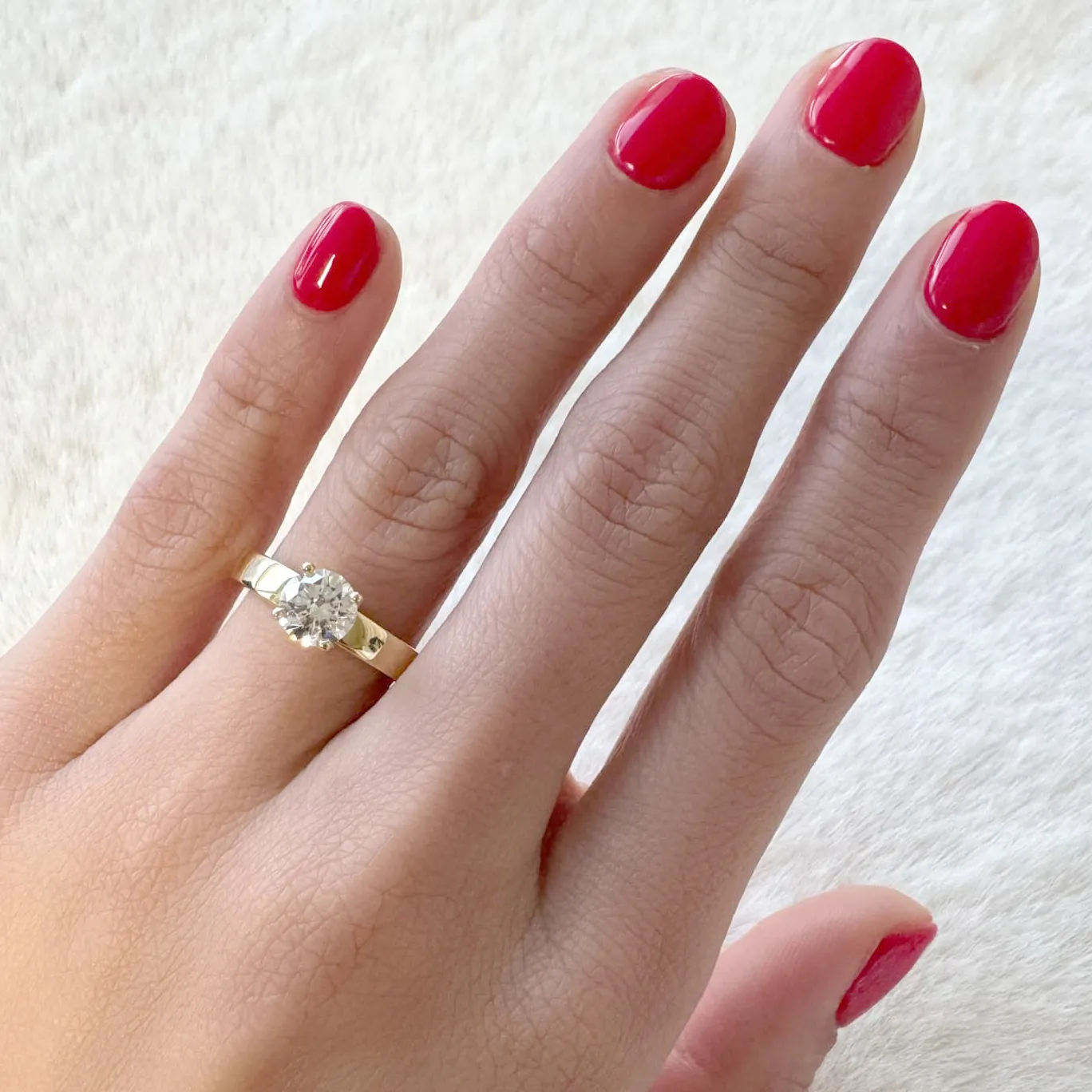 1.11tw Lagos Diamond Halo Engagement Ring 5mm Band Image 5 La Mine d'Or Moncton, NB