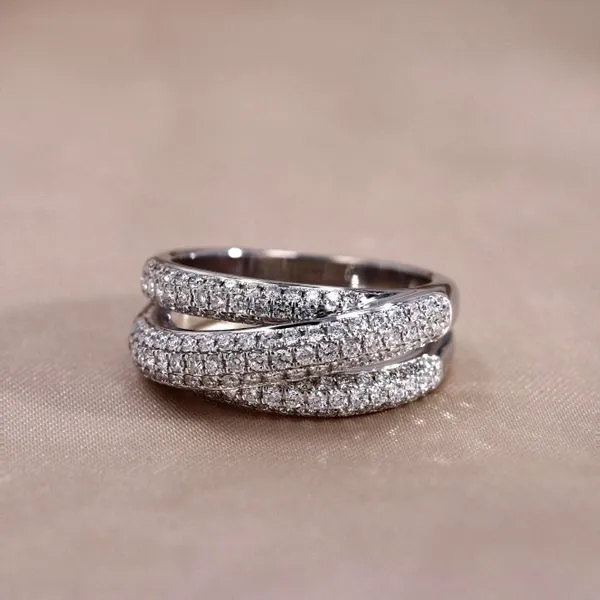 1.00tw Estate Diamond Band 14kt White Gold Image 3 La Mine d'Or Moncton, NB