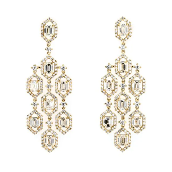 6.10ct La Maison Diamond Chandelier Drop Earrings La Mine d'Or Moncton, NB