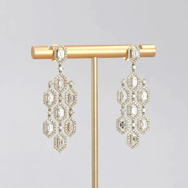 6.10ct La Maison Diamond Chandelier Drop Earrings Image 2 La Mine d'Or Moncton, NB