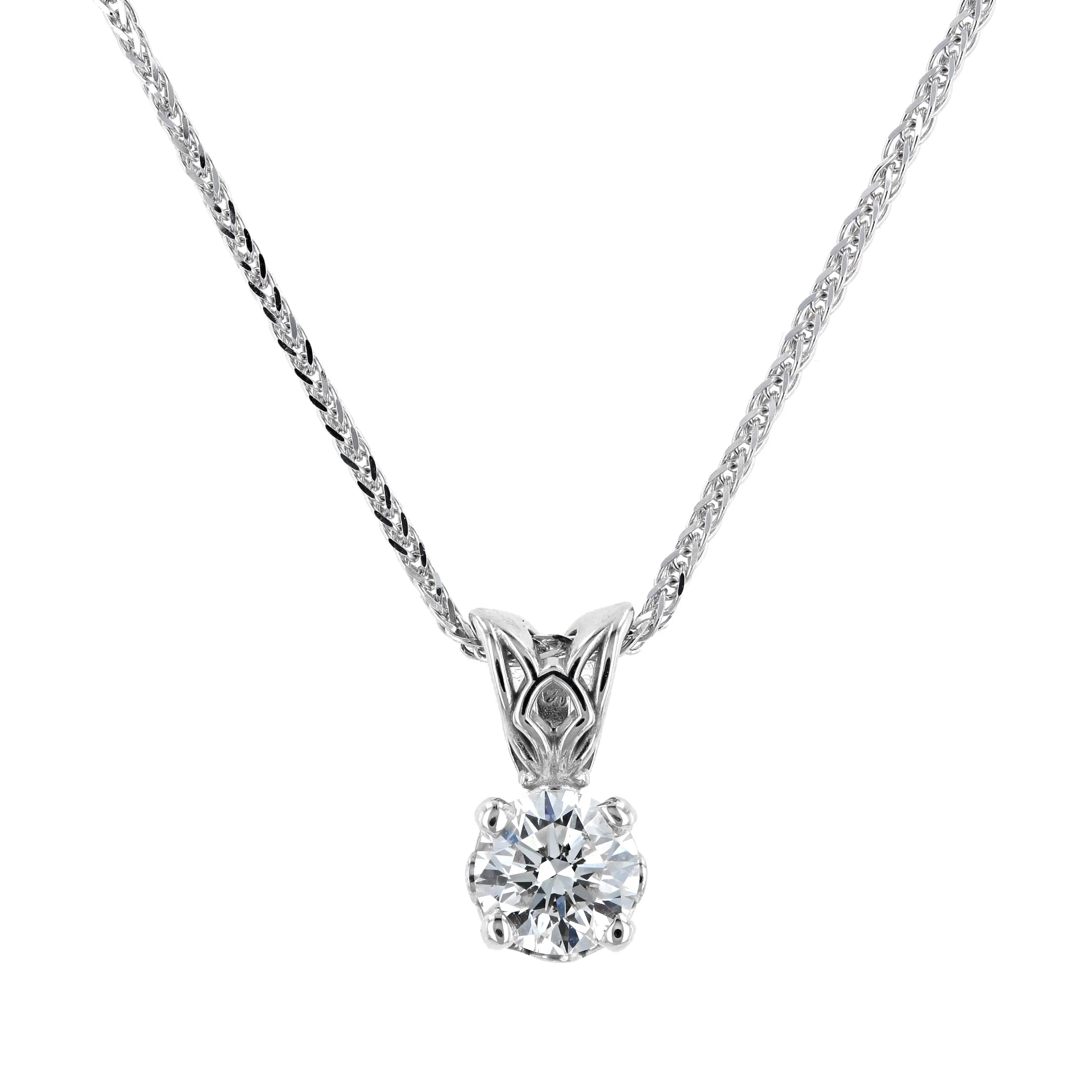 0.38ct Prive Round Brilliant Diamond Solitaire Pendant La Mine d'Or Moncton, NB