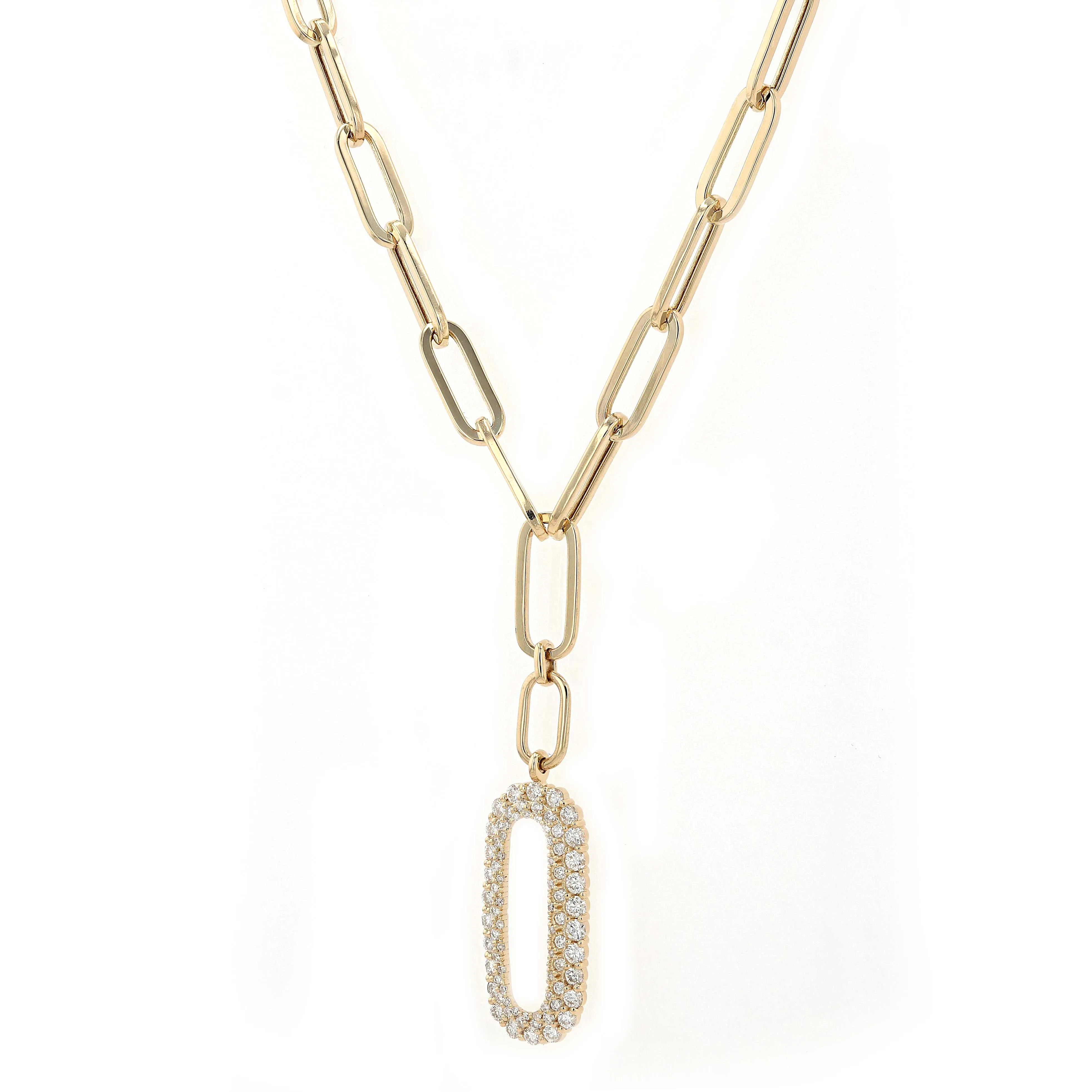 0.92tw Shy Creation Kate Diamond Paperclip Necklace Image 2 La Mine d'Or Moncton, NB