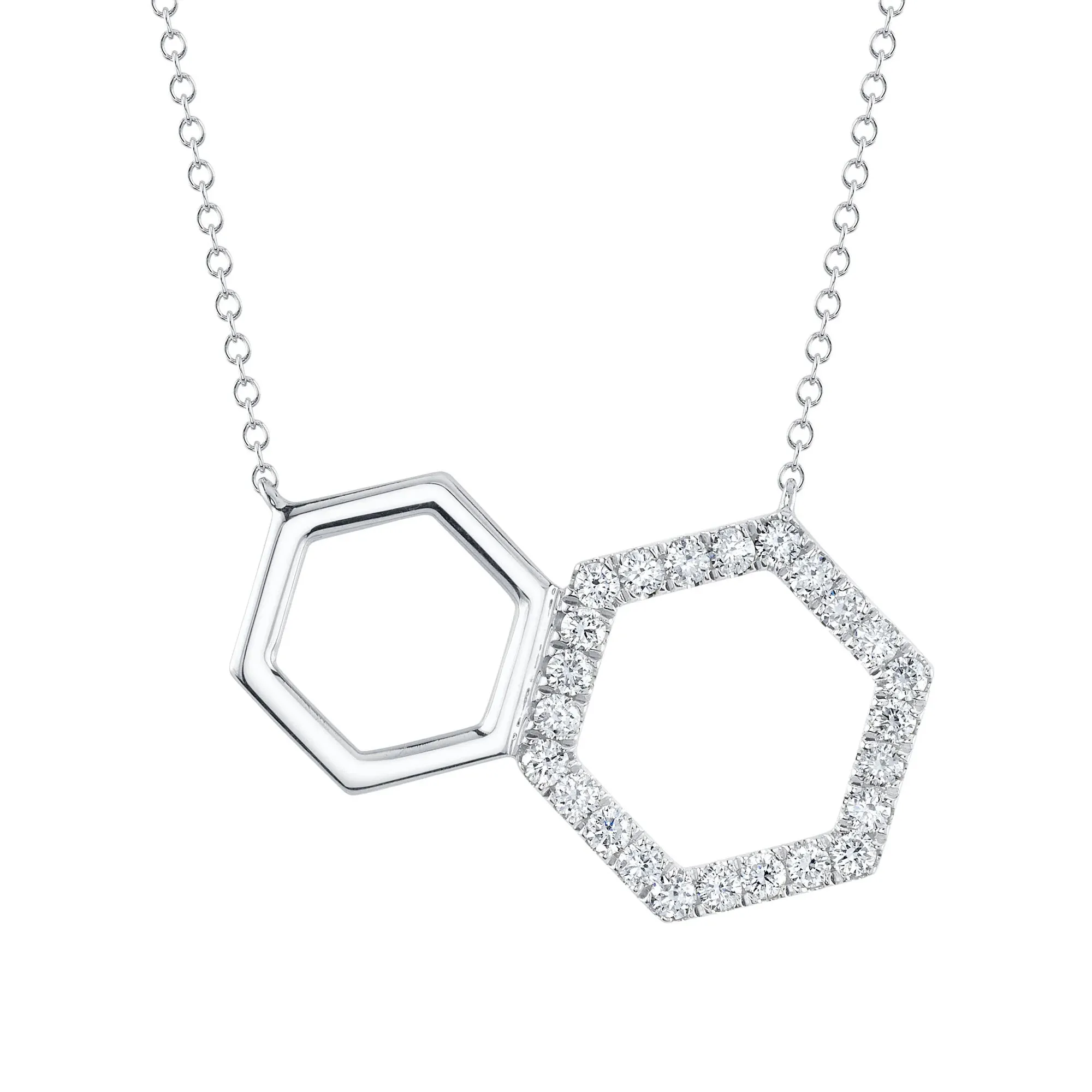 0.45tw Shy Creation Kate Diamond Hexagon Necklace La Mine d'Or Moncton, NB