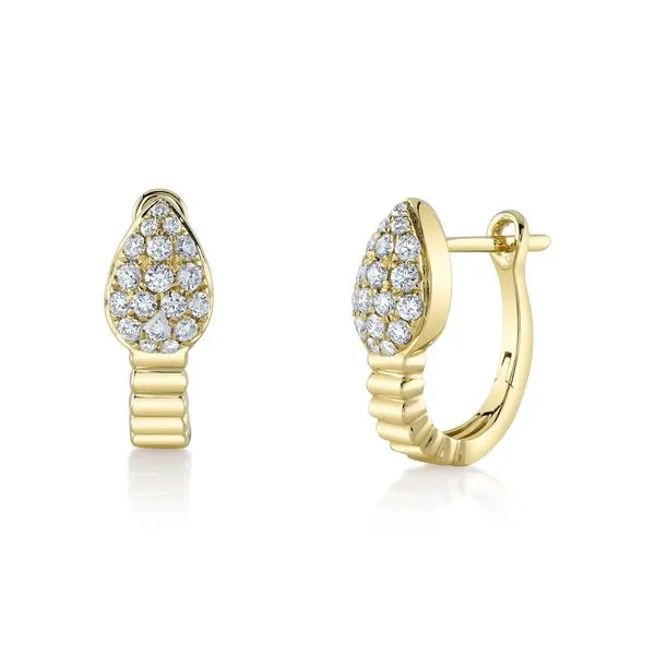 0.55tw Diamond Pave Huggie Earrings La Mine d'Or Moncton, NB