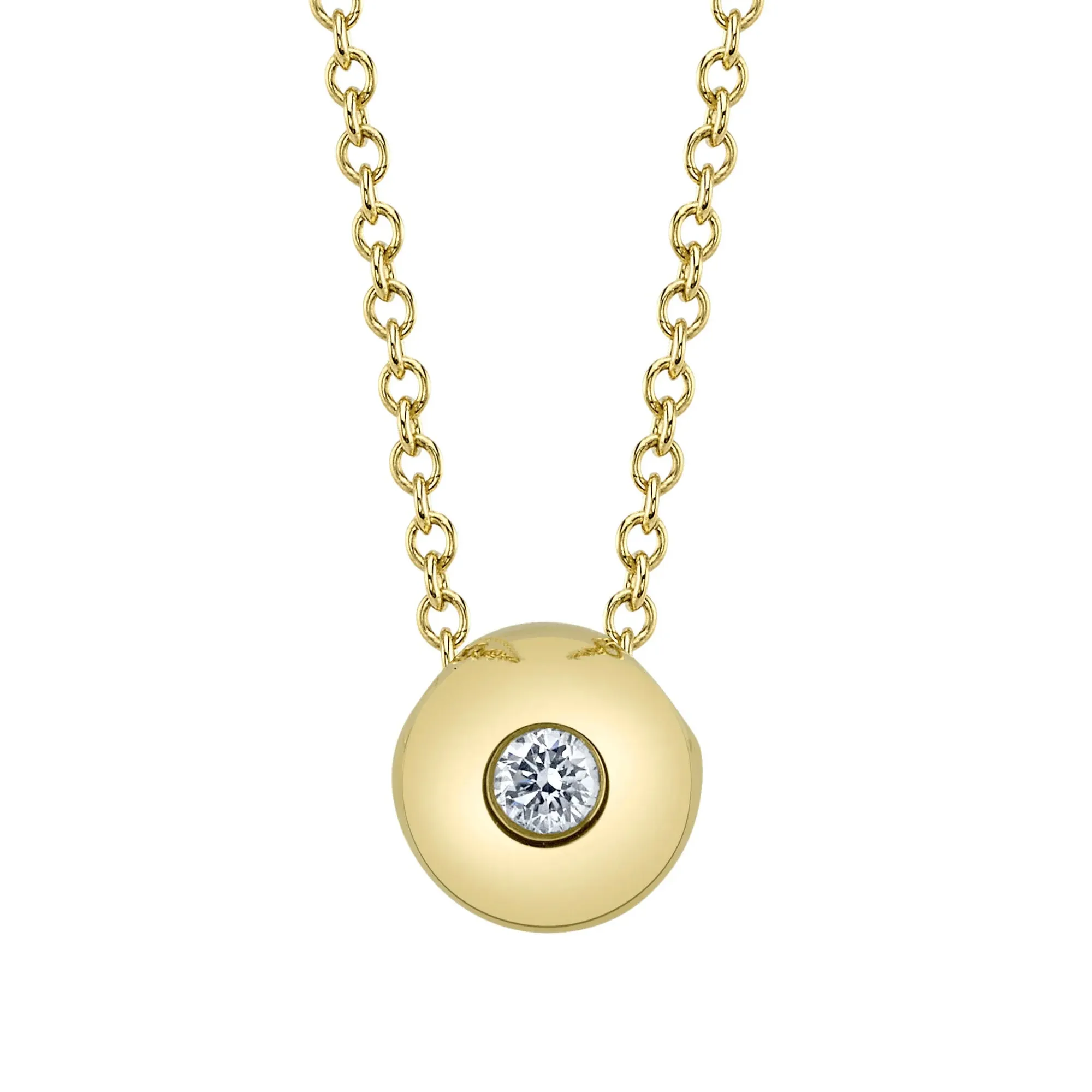 0.04ct Shy Creation Bailey Diamond Bezel Necklace La Mine d'Or Moncton, NB
