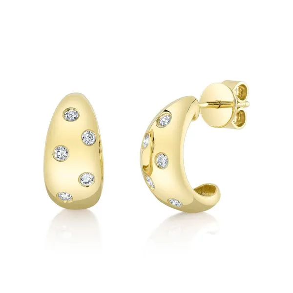 0.25tw Diamond Bezel Stud Earrings La Mine d'Or Moncton, NB