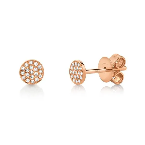 Diamond Pave Stud Earrings La Mine d'Or Moncton, NB