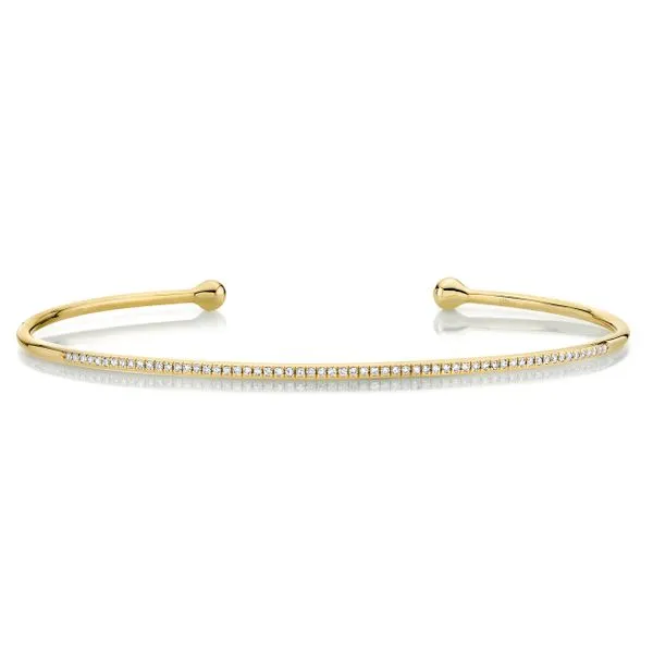 0.17tw Diamond Bangle Bracelet 14kt Yellow Gold La Mine d'Or Moncton, NB