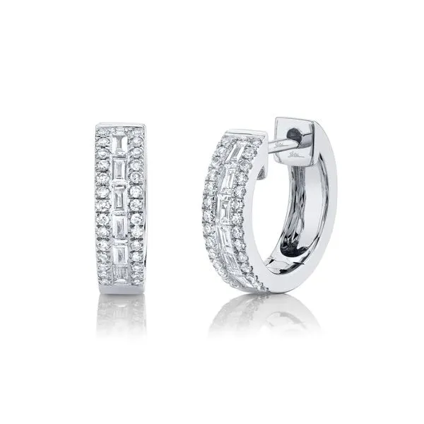 0.34tw Diamond Baguette Huggie Earrings La Mine d'Or Moncton, NB