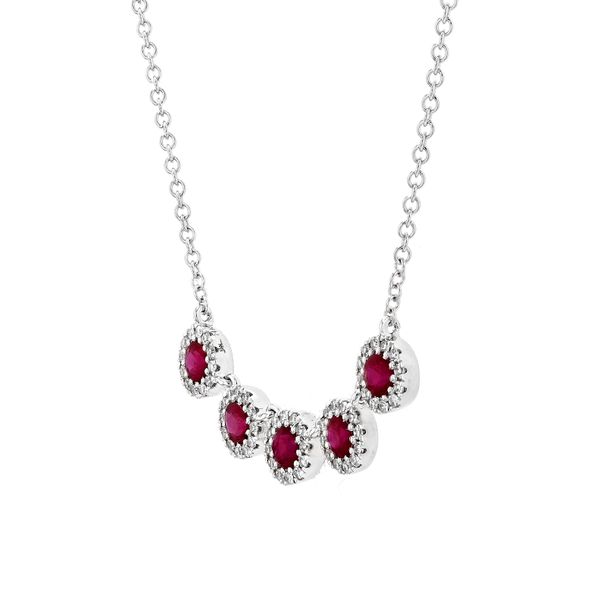 0.65tw Ruby & Diamond Necklace Image 2 La Mine d'Or Moncton, NB
