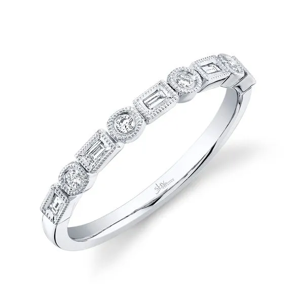0.14tw Diamond Band Milgrain Bezel La Mine d'Or Moncton, NB