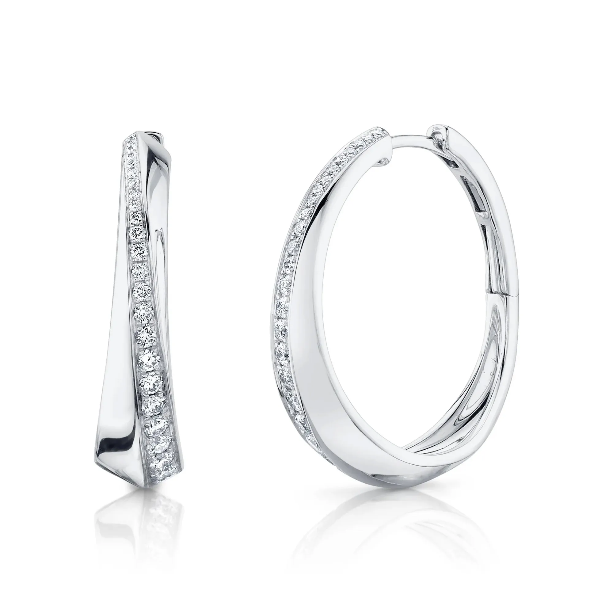 0.65tw Shy Creation Kate Diamond Hoop Earrings La Mine d'Or Moncton, NB