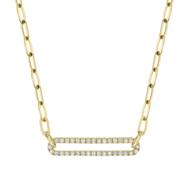 0.26tw Diamond Paperclip Necklace La Mine d'Or Moncton, NB