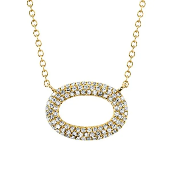 0.25tw Diamond Pave Oval Necklace La Mine d'Or Moncton, NB