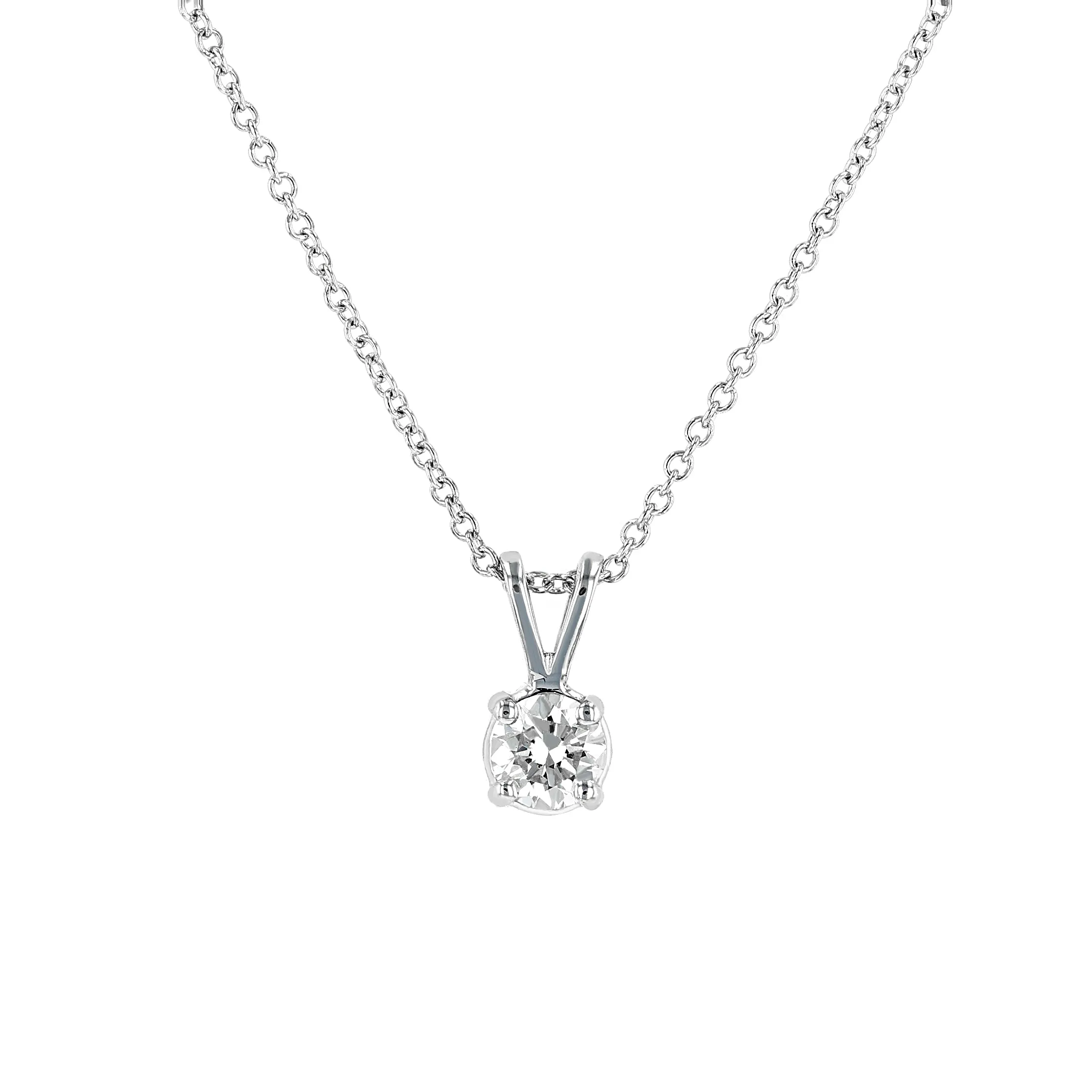 0.35ct Lumina Round Brilliant Cut Solitaire Pendant with 18" Adjustable Chain La Mine d'Or Moncton, NB