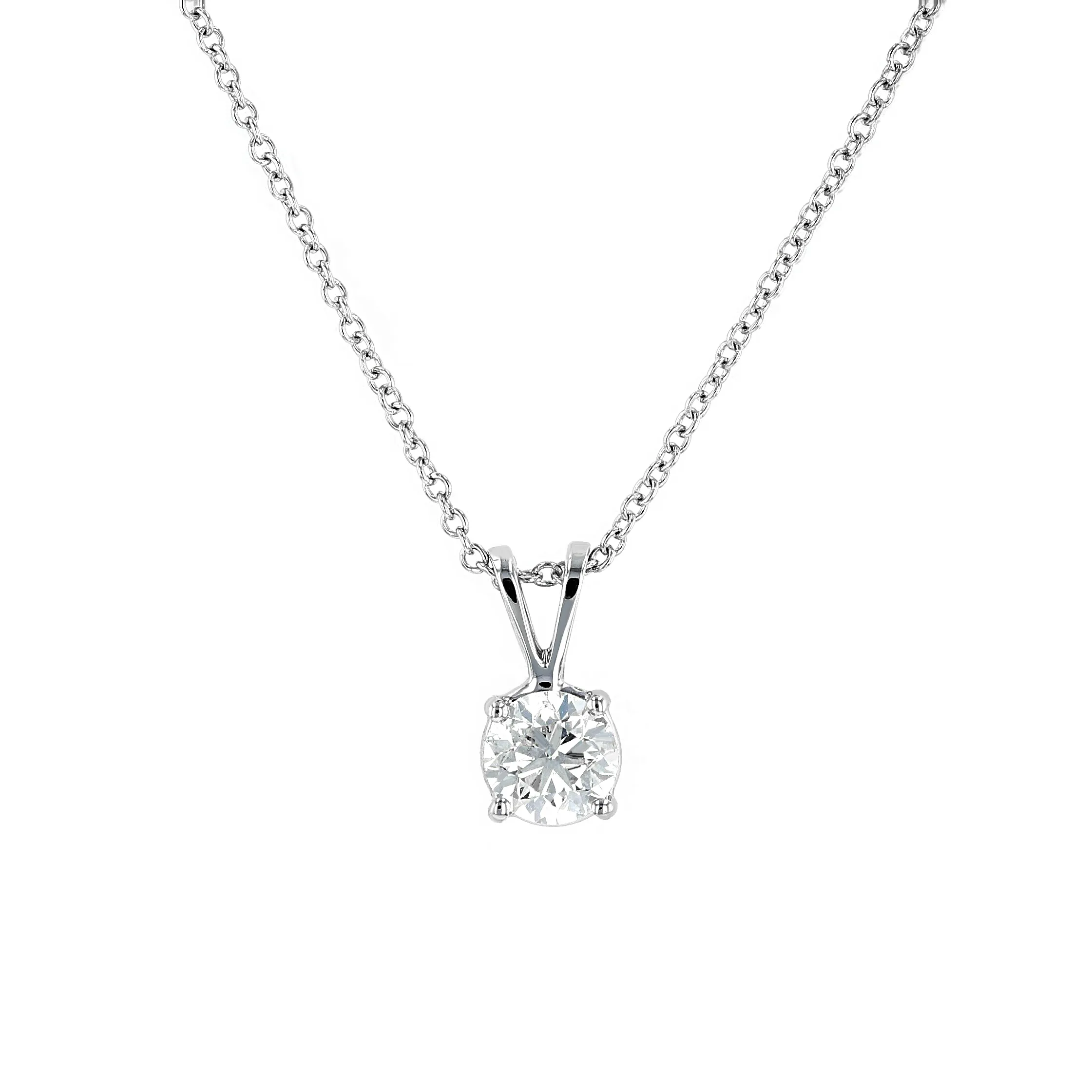 0.50ct Lumina Round Brilliant Cut Diamond Solitaire Pendant with 18" Adjustable Chain La Mine d'Or Moncton, NB