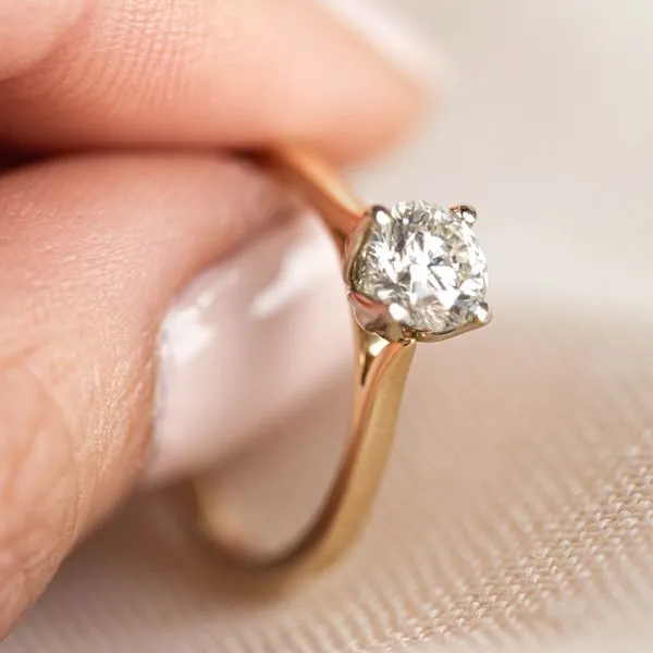 0.51ct Lumina Round Brilliant Diamond Solitaire Engagement Ring Image 3 La Mine d'Or Moncton, NB