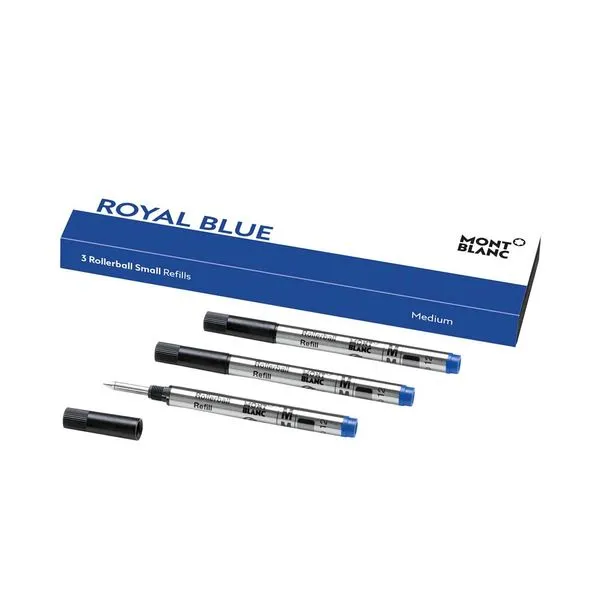 Montblanc 3 Pack Rollerball Small Refills Royal Blue (M) La Mine d'Or Moncton, NB