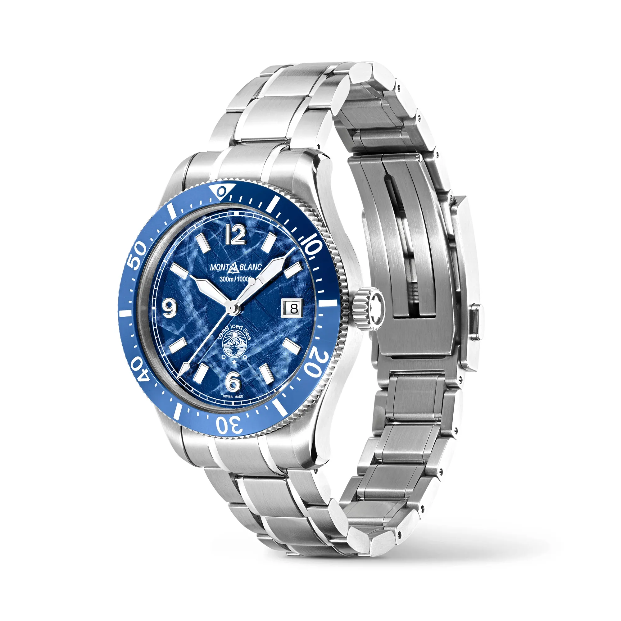 Montblanc 1858 Iced Sea Blue Automatic Date 42mm Image 3 La Mine d'Or Moncton, NB