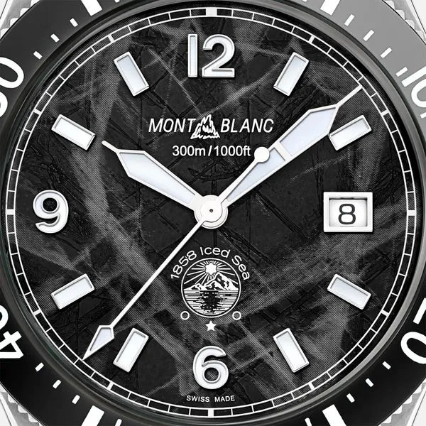 Montblanc 1858 Iced Sea Automatic Automatic Watch Black Dial Image 5 La Mine d'Or Moncton, NB